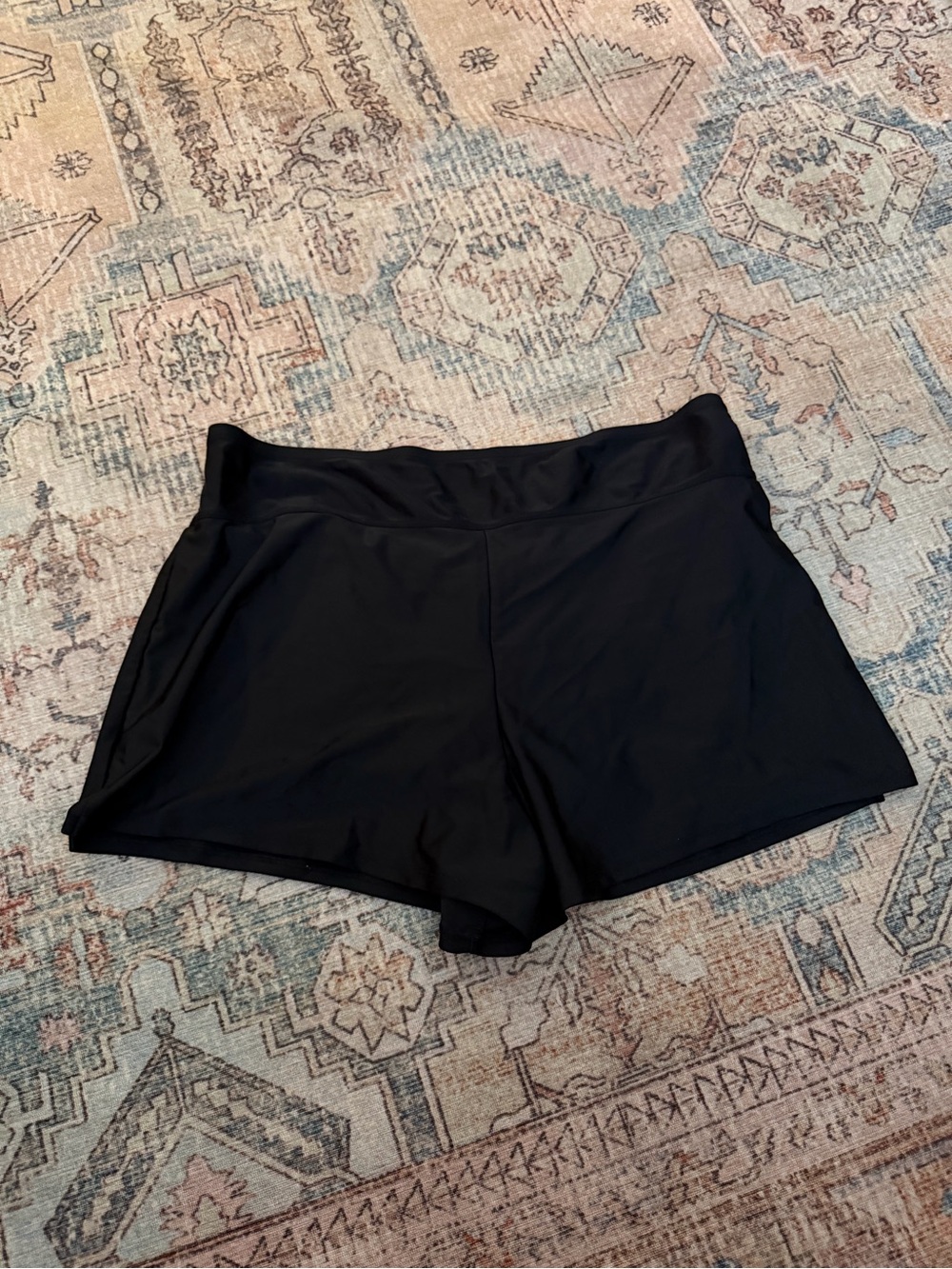 Kona Sol Black Athletic Shorts with Wide Waistband